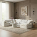 Indulge - Linen 7 Piece Modular Sectional - White - Simple Home Plus