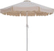 Amalfi - Aluminum Patio Umbrella - Light Brown Base / White Pole - Simple Home Plus