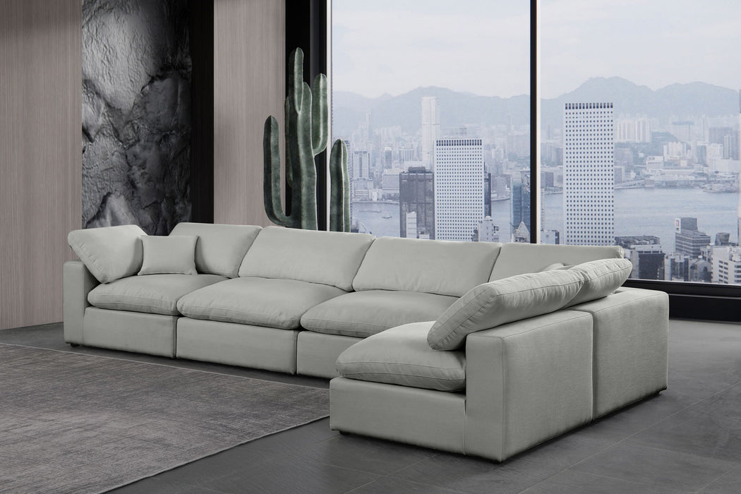 Comfy - 5 Piece Linen Modular Sectional - Simple Home Plus