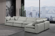 Comfy - 5 Piece Linen Modular Sectional - Simple Home Plus