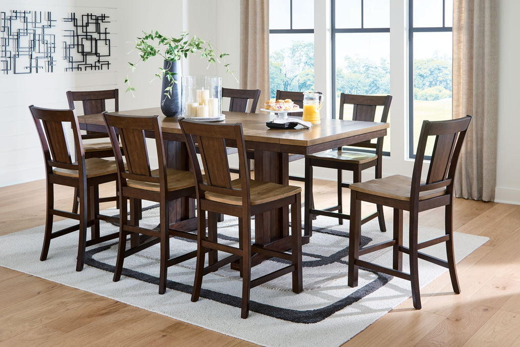 Rylandeen - Counter Height Extension Dining Table Set