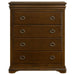Garland - 4-Drawer Bedroom Chest Of Drawers - Brown Cherry - Simple Home Plus