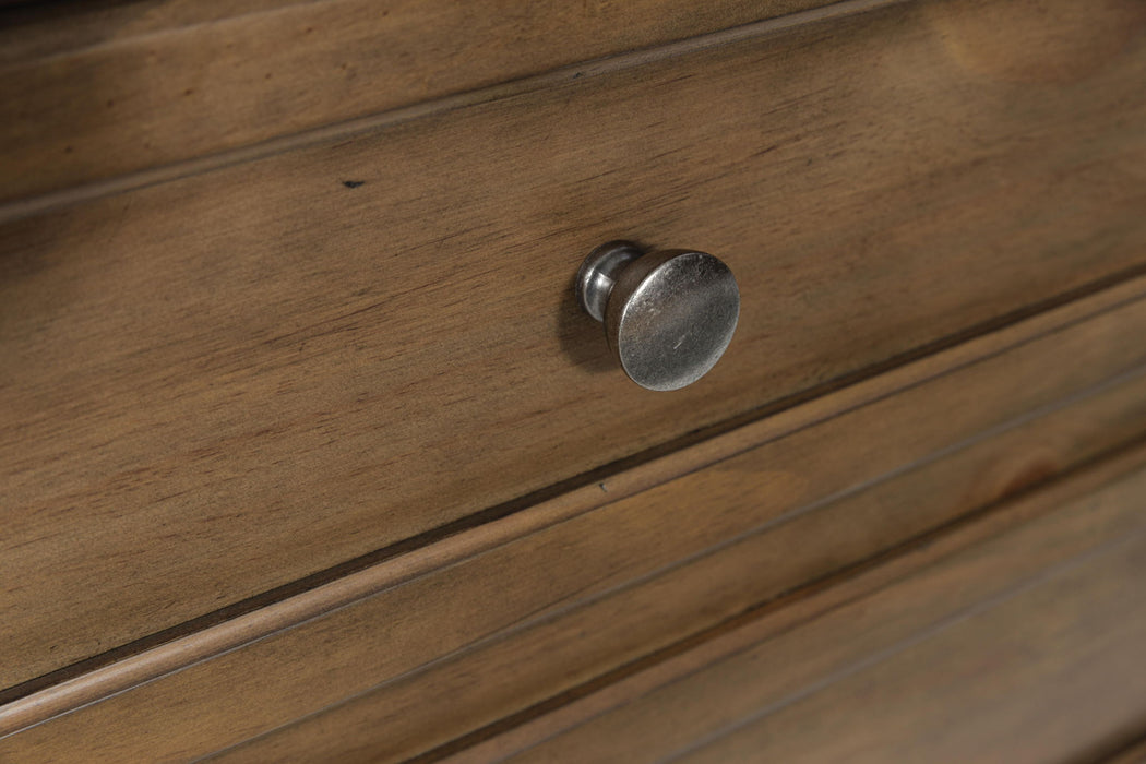 Feddinger - Dresser And Mirror - Medium Brown - Simple Home Plus