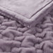 Ruched Fur - Ruched Throw - Lavender - Simple Home Plus