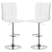 Ashbury - Upholstered Adjustable Bar Stool (Set of 2) - Simple Home Plus