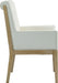 Gwendolyn - Faux Leather Dining Arm Chair With Natural Frame - Simple Home Plus