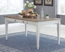 Skempton - RECT DRM Table w/Storage - White - Simple Home Plus