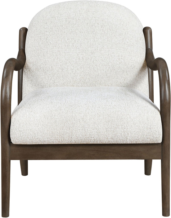 Helmsley - Performance Fabric Upholstered Accent Chair - Brown Frame