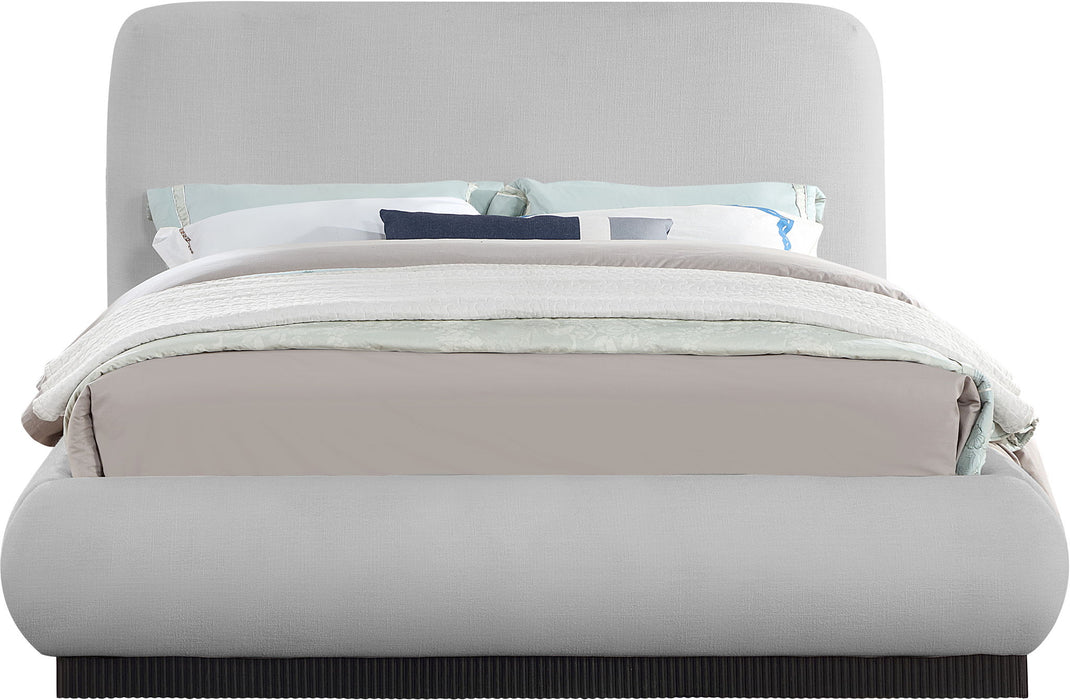 Rigby - Linen Bed With Black Base - Simple Home Plus