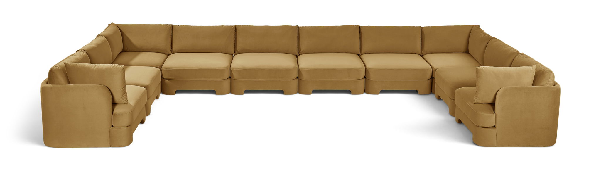 Hammond - Velvet Performance Fabric Upholstered 10 Piece Sectional - Simple Home Plus
