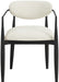 Riccio - Fabric Dining Arm Chair (Set of 2) - Black Frame - Simple Home Plus