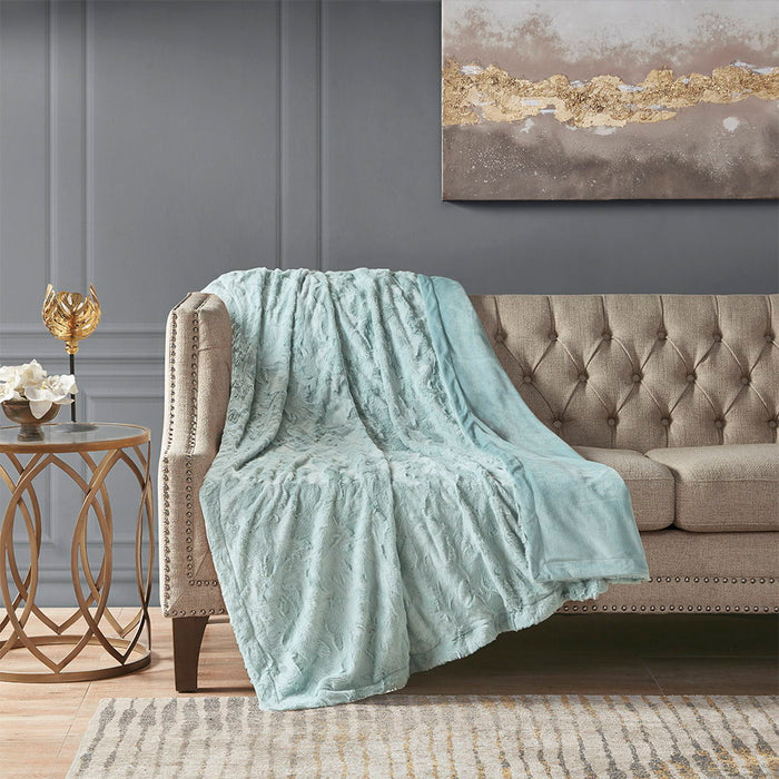 Zuri - Oversized Throw - Aqua - Simple Home Plus