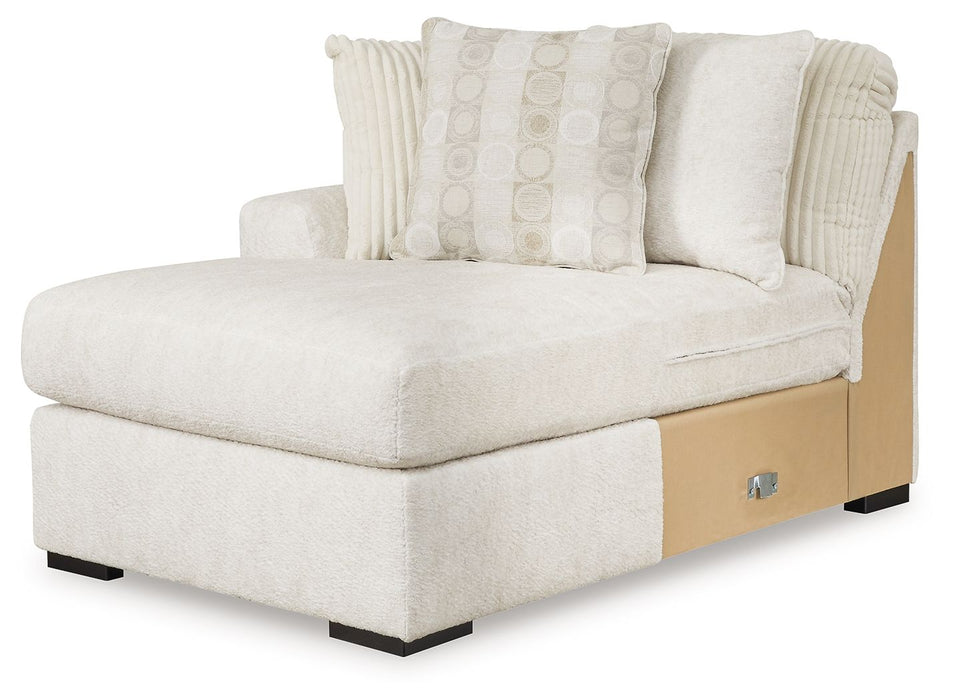Chessington - Laf Corner Chaise - Ivory - Simple Home Plus