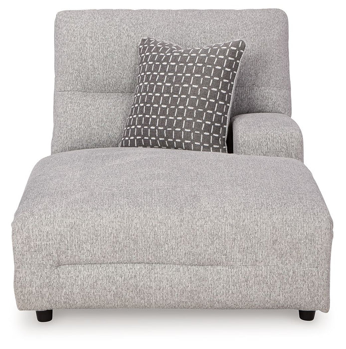 Acklen Place - Raf Power Reclining Back Chaise - Pewter - Simple Home Plus