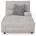 Acklen Place - Raf Power Reclining Back Chaise - Pewter - Simple Home Plus