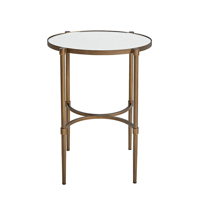 Lia - Oval Accent Table - Antique Bronze - Simple Home Plus
