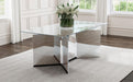Emery - Rectangular Mirrored Dining Table - Silver - Simple Home Plus