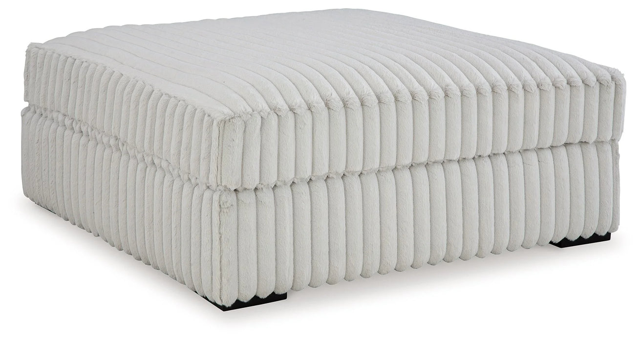 Stupendous - Oversized Accent Ottoman - Alloy AS-IS