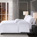 500 Thread Count Luxury - Full Sateen Embroidered Duvet Cover Set - White - Simple Home Plus