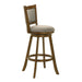 Aiden - Modern Farmhouse Swivel Wood Bar Height Kitchen Bar Stool - Simple Home Plus