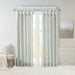 Emilia - Twist Tab Lined Window Curtain - Dusty Aqua - Simple Home Plus