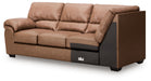 WillowBend - LAF Sofa With Corner Wedge - Caramel - Simple Home Plus