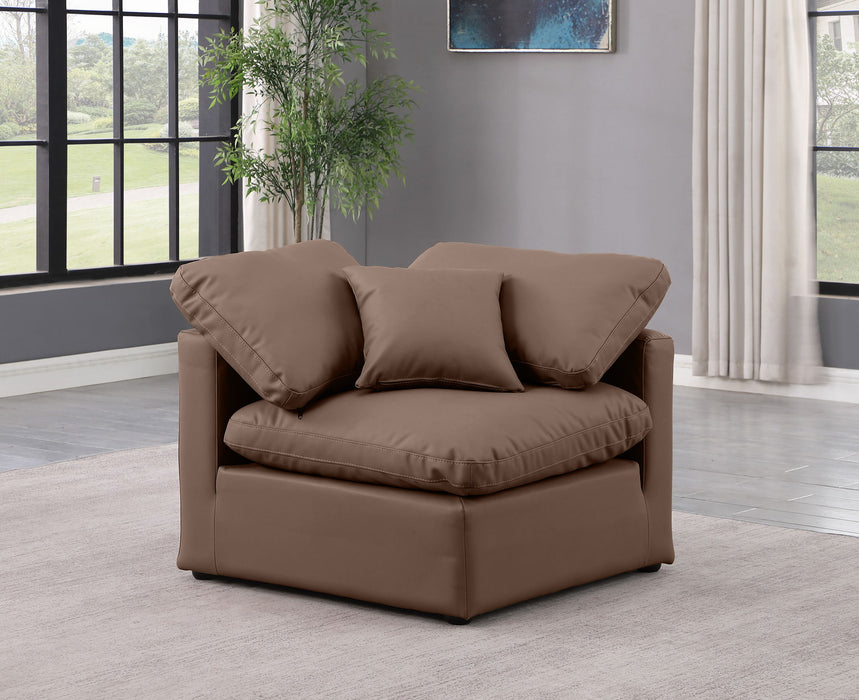 Indulge - Faux Leather Corner Chair - Simple Home Plus