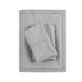 Twin Peached Percale Sheet Set - Gray - Simple Home Plus