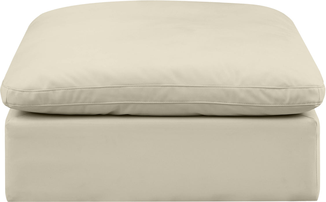 Comfy - Faux Leather Ottoman - Simple Home Plus