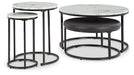 Jusmour - Black / White - Occasional Nesting Table (Set of 4) - Simple Home Plus
