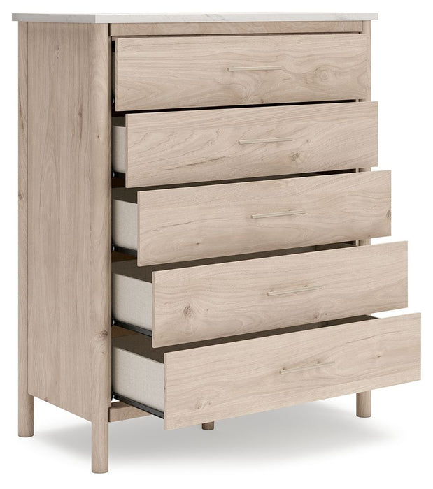 Cadmori - Five Drawer Wide Chest - Simple Home Plus