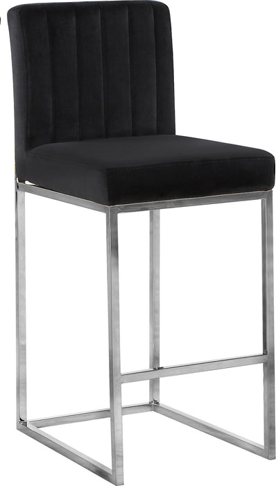 Giselle - Stool with Chrome Legs - Simple Home Plus