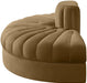 Rummi - Velvet Performance Fabric Upholstered 2 Piece  Rounded Modular Loveseat - Simple Home Plus