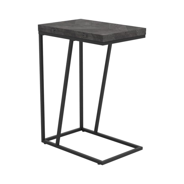 Carly - Expandable Engineered Wood C-Shaped Side Table - Simple Home Plus