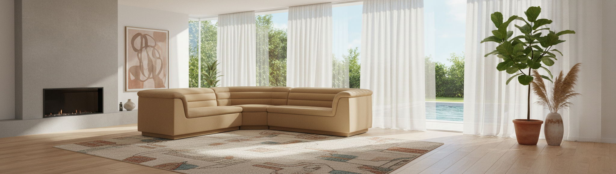 Cascade - Velvet Modular Sectional - Simple Home Plus