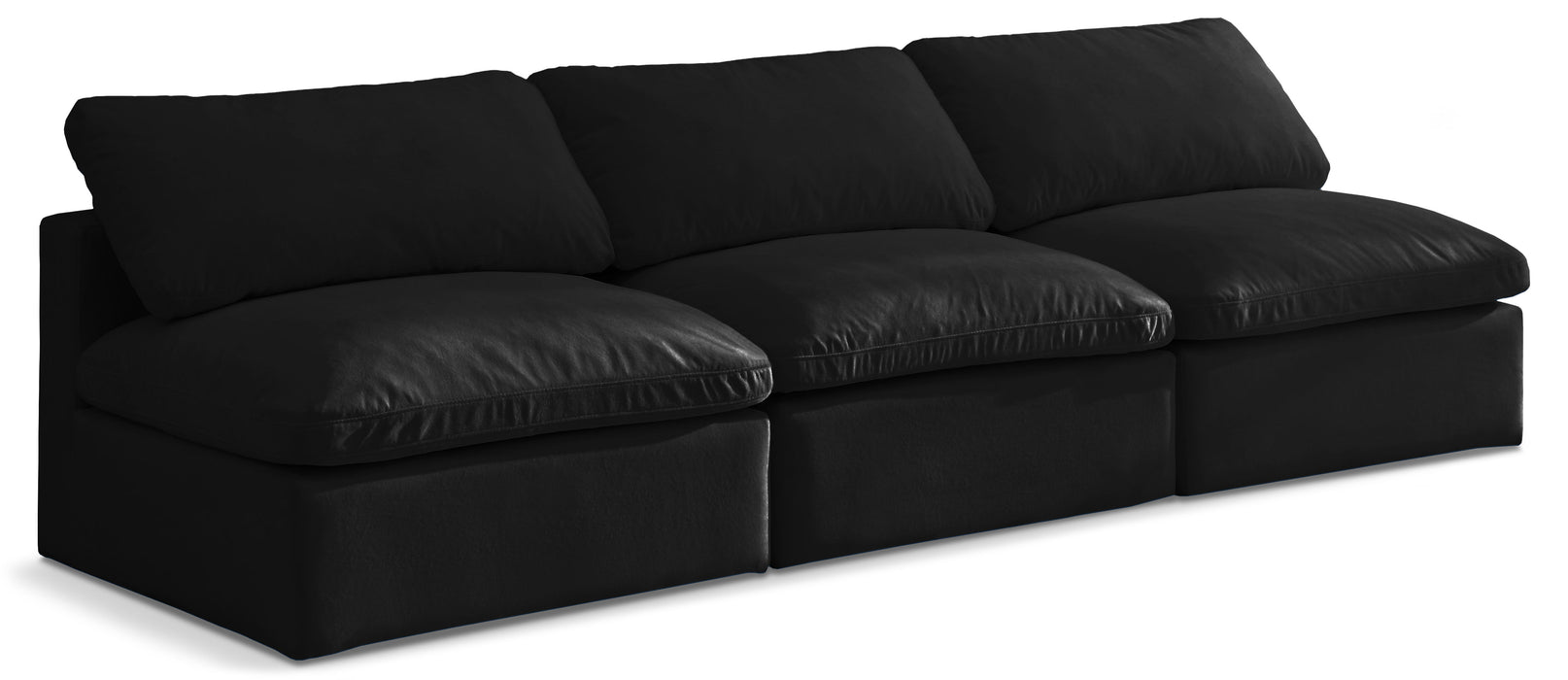 Plush - Modular Armless 3 Seat Sofa - Simple Home Plus