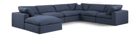 Comfy - 7 Piece Linen Modular Sectional With Chaise - Simple Home Plus