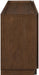 Everson - Oak Veneer And Solid Wood Sideboard/Buffet - Brown - Simple Home Plus