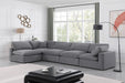 Comfy - 5 Piece Velvet Modular Sectional - Simple Home Plus