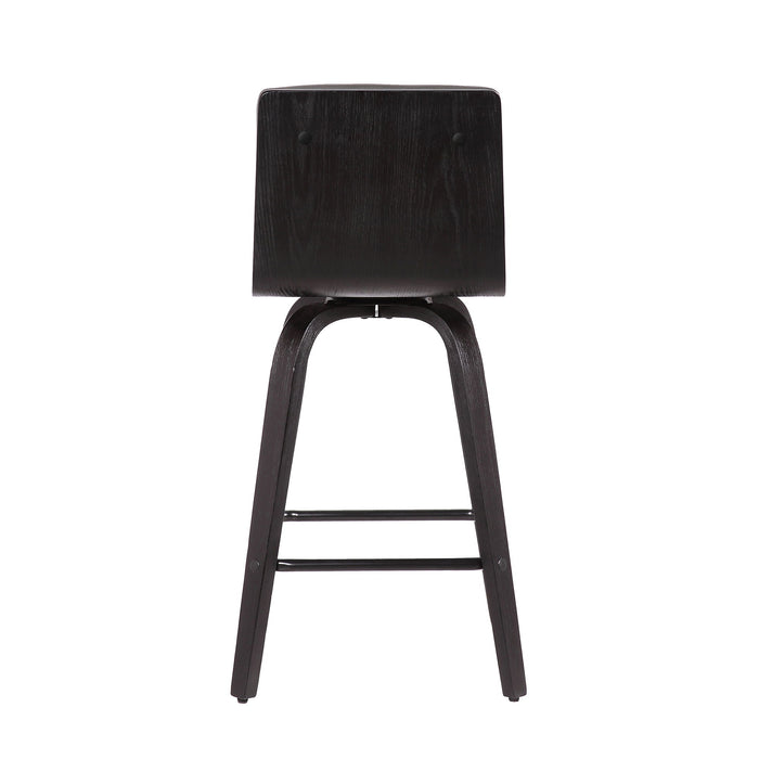 Vienna - 30" Swivel Bar Stool - Black Wood - Simple Home Plus