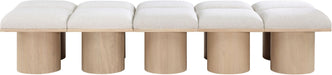 Pavilion - 10 Piece Modular Bench With Natural Base - Simple Home Plus