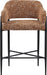 Dame - Fabric Upholstered Counter Stool (Set of 2) - Simple Home Plus
