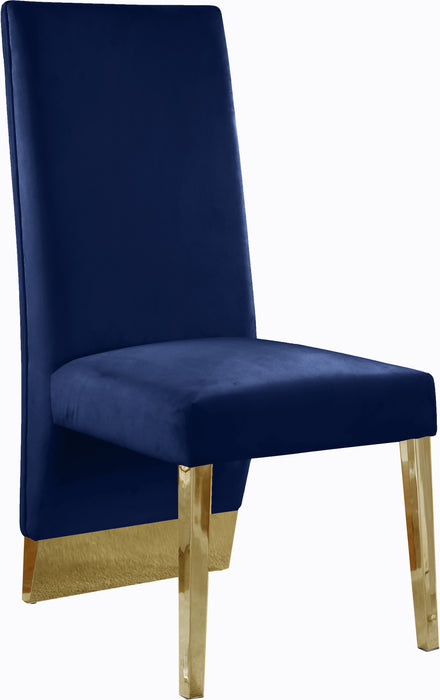 Porsha - Dining Chair with Gold Legs(Set of 2) - Simple Home Plus