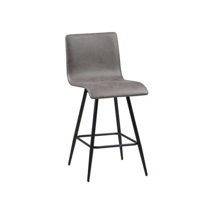 Adams - Swivel Counter Stool - Gray - Simple Home Plus