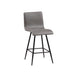 Adams - Swivel Counter Stool - Gray - Simple Home Plus