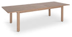 Newport - Acacia Wood 86.75" / 108" Outdoor Patio Dining Table - Natural - Simple Home Plus