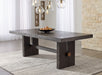 Burkhaus - Dark Brown - Rectangular Dining Room Extension Table - Simple Home Plus