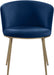 Skylar - Dining Chair with Gold Legs (Set of 2) - Simple Home Plus
