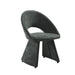 Angelina - Modern Curved Back Upholstered Dining Chair - Simple Home Plus