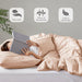 Porter - King Soft Washed Pleated Duvet Cover Set - Blush - Simple Home Plus
